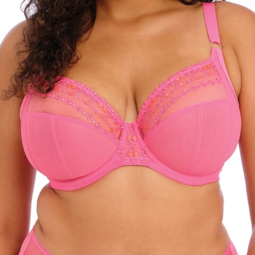 Elomi Vibrant Pink Floral Set - Picture 3 of 9